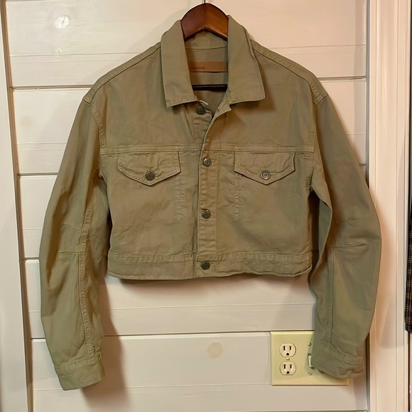 GRLFRND Lacy Cropped Denim Jacket Size XS. - Picture 4 of 12